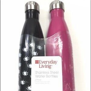 New! 2-pack Stainless Steel Water Bottles